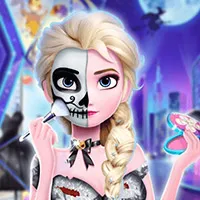 Elsa S Halloween Party Tattoo