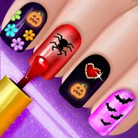Resplandor de uñas de Halloween